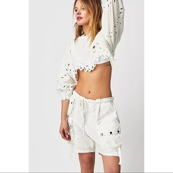 Free People Moon Bay Parachute Shorts NWOT MSRP $98 - Picture 3 of 4